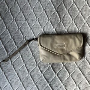 American Leather Wristlet Clutch - Cream